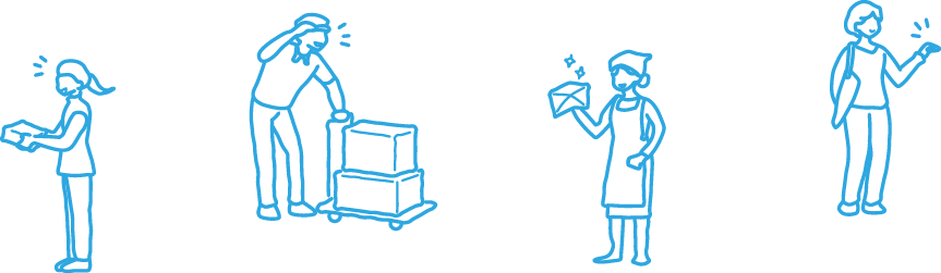 配達 イラスト